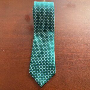 Ermenegildo Zegna Italian Printed Silk Tie